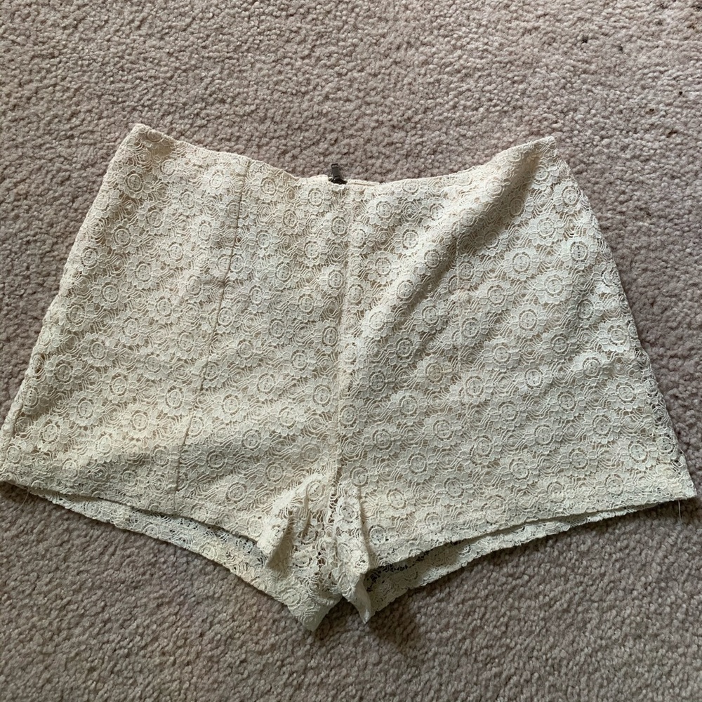White Lace shorts